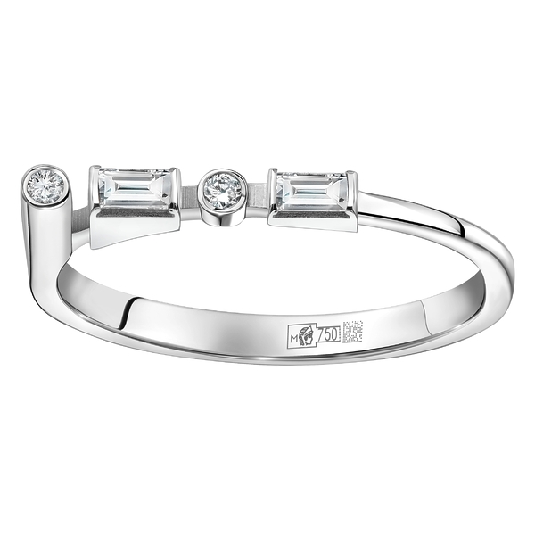 Кольцо Cassiopea Азбука Морзе буква Я м21151-003Я