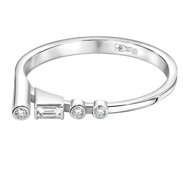 Кольцо Cassiopea Азбука Морзе буква Л м21151-004Л