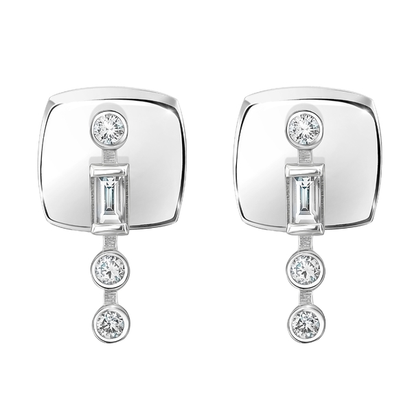 Серьги Cassiopea Азбука Морзе буква Л м33951-004Л