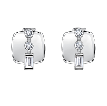 Серьги Cassiopea Азбука Морзе буквы Д,У м33951-006Д,У