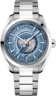 Omega Seamaster Aqua Terra 150M GMT Worldtimer Summer Blue 220.10.43.22.03.002