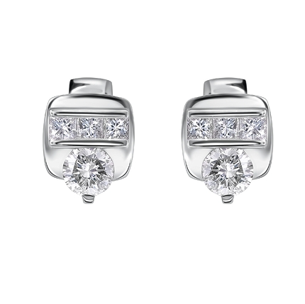 Серьги пусеты Cassiopea Diam 2 34851-01Diam2