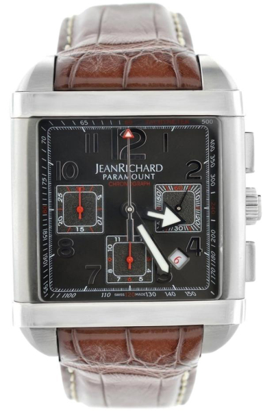 Jean Richard Paramount Square Chronograph JR 65118-11-60A-AAED Jean Richard Paramount Square Chronograph JR 65118-11-60A-AAED