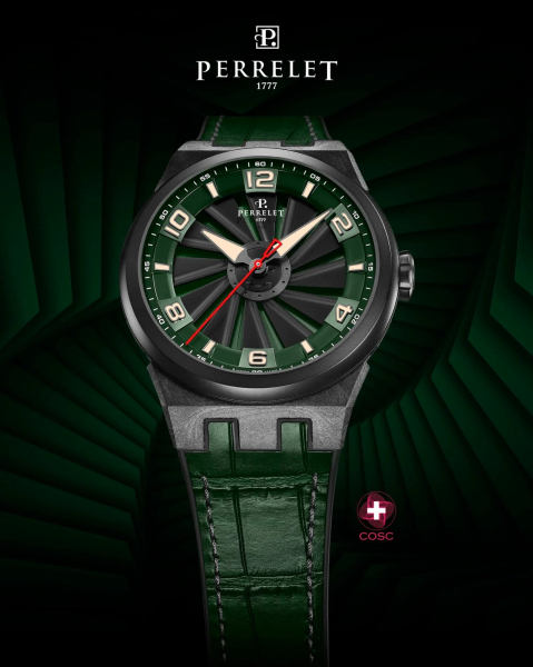 Perrelet Turbine Carbon Forest Green A4065/4 Perrelet Turbine Carbon Forest Green A4065/4