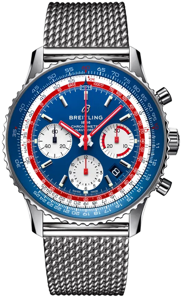 Breitling Navitimer B01 Chronograph 43 Pan Am AB01212B1C1A1 Breitling Navitimer B01 Chronograph 43 Pan Am AB01212B1C1A1