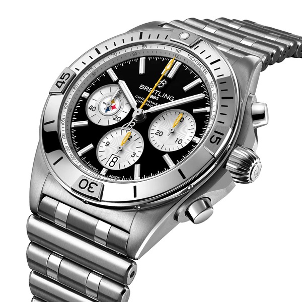 Breitling Chronomat B01 42 NFL Pittsburgh Steelers Edition AB01342B1B2A1 Breitling Chronomat B01 42 NFL Pittsburgh Steelers Edition AB01342B1B2A1