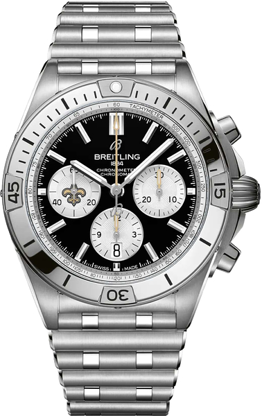 Breitling Chronomat B01 42 NFL Orleans Saints Edition AB01342B1B4A1 Breitling Chronomat B01 42 NFL Orleans Saints Edition AB01342B1B4A1