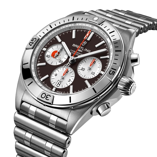 Breitling Chronomat B01 42 NFL Cleveland Browns Edition AB01342B1B6A1 Breitling Chronomat B01 42 NFL Cleveland Browns Edition AB01342B1B6A1