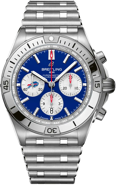 Breitling Chronomat B01 42 NFL Buffalo Bills Edition AB01342B1C3A1 Breitling Chronomat B01 42 NFL Buffalo Bills Edition AB01342B1C3A1