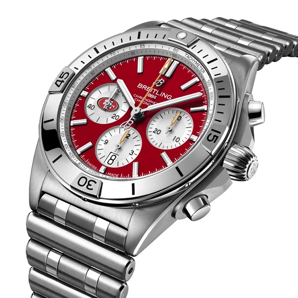 Breitling Chronomat B01 42 NFL San Francisco 49ers Edition AB01342B1K1A1 Breitling Chronomat B01 42 NFL San Francisco 49ers Edition AB01342B1K1A1