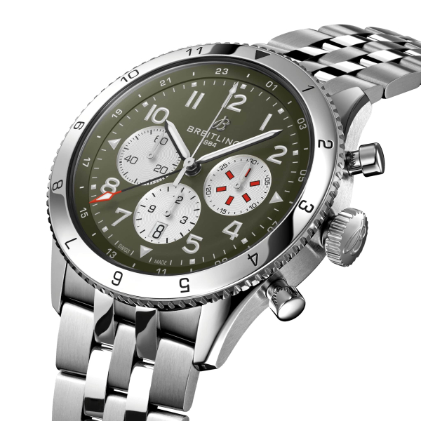 Breitling Super AVI B04 Chronograph GMT 46 Curtiss Warhawk AB04452A1L1A1 Breitling Super AVI B04 Chronograph GMT 46 Curtiss Warhawk AB04452A1L1A1