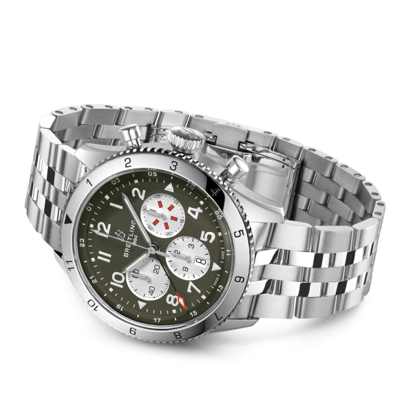 Breitling Super AVI B04 Chronograph GMT 46 Curtiss Warhawk AB04452A1L1A1 Breitling Super AVI B04 Chronograph GMT 46 Curtiss Warhawk AB04452A1L1A1