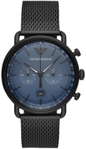 emporio armani watch aviator