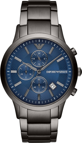 emporio armani gunmetal watch