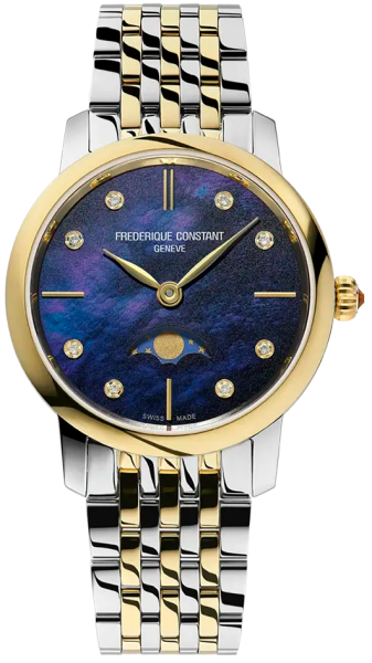 Frederique Constant Classics Slimline Ladies Moonphase FC-206MPND1S3B Frederique Constant Classics Slimline Ladies Moonphase FC-206MPND1S3B