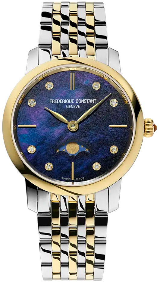 Frederique constant slimline blue best sale