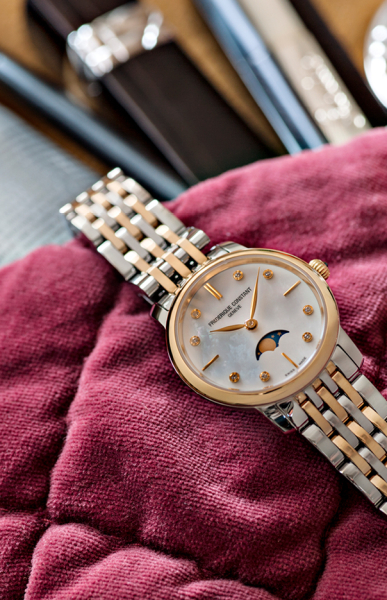 Frederique Constant Slim Line Moonphase FC-206MPWD1S2B Frederique Constant Slim Line Moonphase FC-206MPWD1S2B