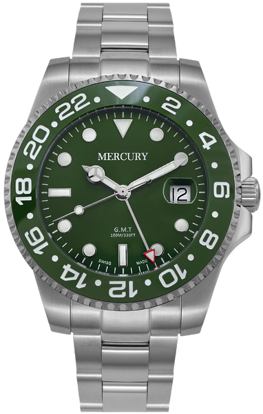 Mercury MEM487 GMT Collection MEM487-SS-12