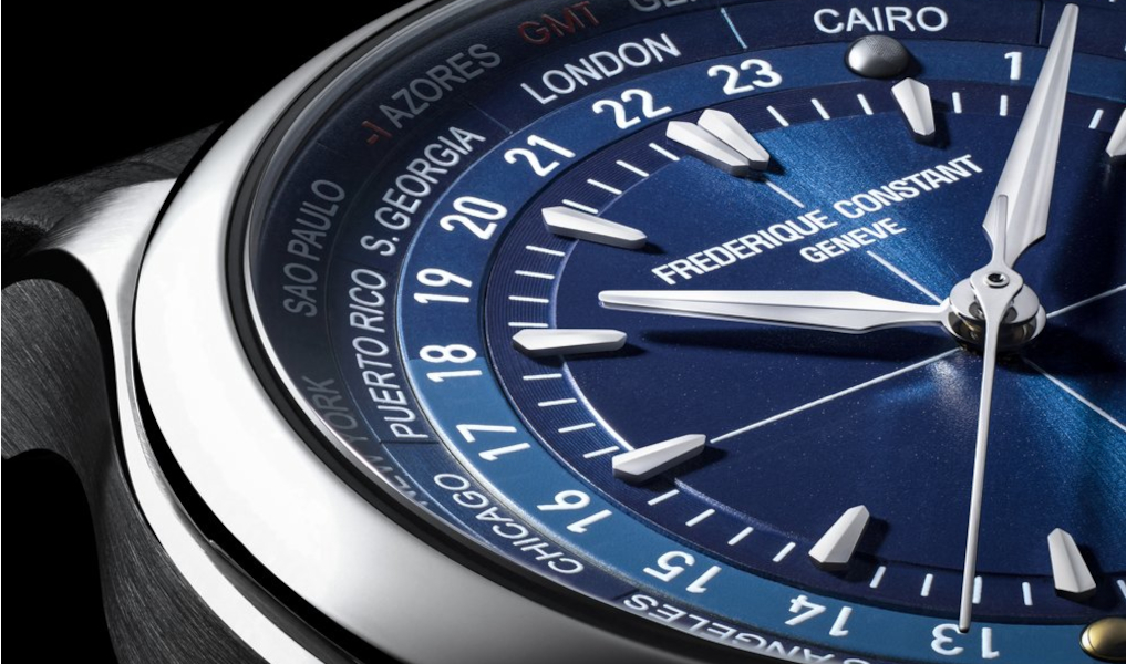 Циферблат новых часов Frederique Constant x Watch Angels Worldtimer Manufacture Limited Edition